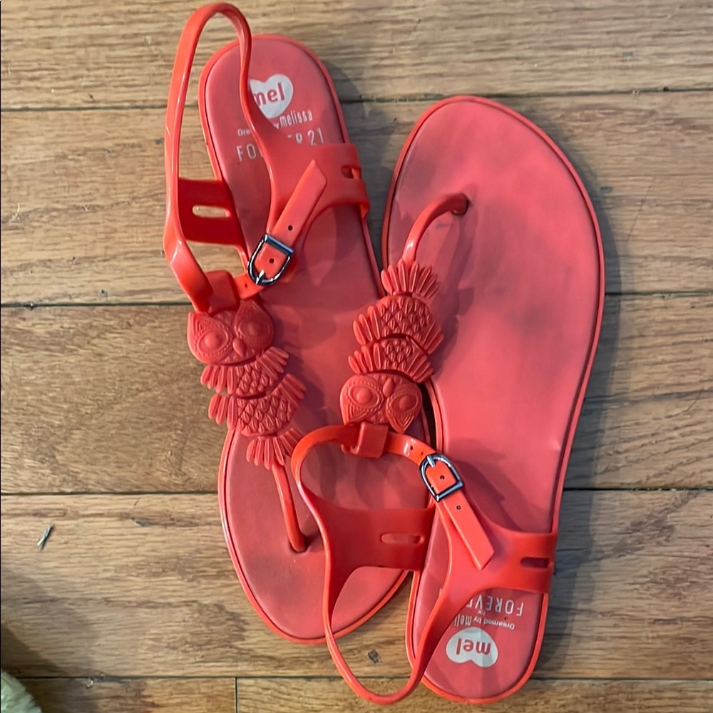 F21 Women's Red Sandals